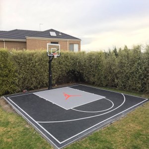 backyard basketball court building kit